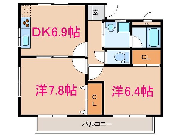 第３鬼怒ハイツの物件間取画像